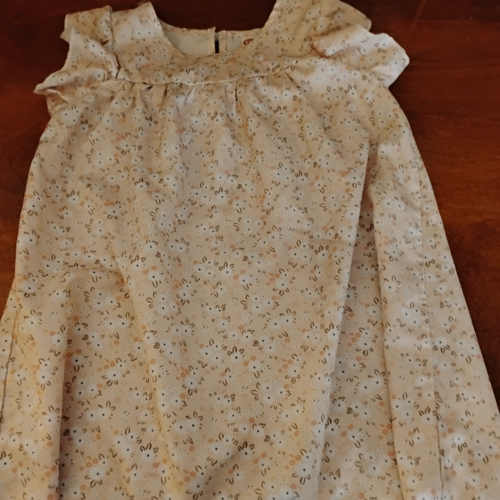 Floral Ruffle Sleeve Dress
